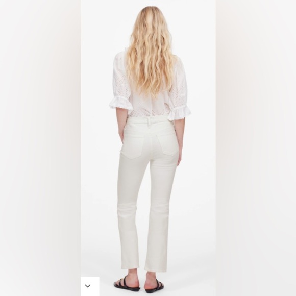 Madewell Mid Rise Kickout Crop Jeans - Picture 3 of 8
